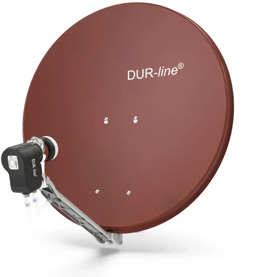 DUR-line Select 2 Teilnehmer Set - Qualitäts-Alu-Satelliten-Komplettanlage - Sel...