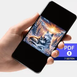 Digitale Bildmappe - Wolfliebe im Sonnenaufgang