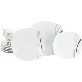 CreaTable Square City Line Tafelservice 18-tlg. weiß