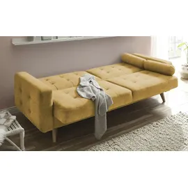 Sofa.de Schlafcouch Mikrofaser 2-Sitzer Gelb
