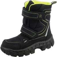 Richter Kinderschuhe Davos Schneestiefel, Black/neon gelb, 32 EU - 32 EU