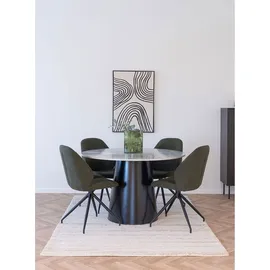 VCM Brito Esstisch Ø120cm Marmor Dekor.