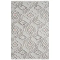Carpet City Kurzflor-Teppich, Beige, Textil, Rauten, Rechteckig, 140x200 cm,
