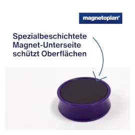 Magnetoplan Ergo-Magnete, large, violett, Pack a 10 Stück