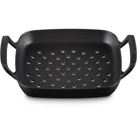 Le Creuset Grillkorb 30 cm Gusseisen schwarz
