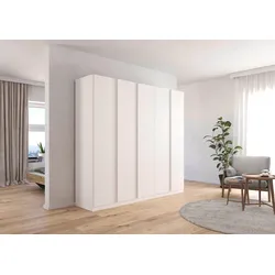 Drehtürenschrank RAUCH "Monostar", weiß (alpinweiß), B:226cm H:210cm T:54cm, Holzwerkstoff, Schränke, mit umfangreicher Innenausstattung