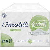 Tenderly Eco Classic, weiche und hautfreundliche Taschentücher aus reiner Zellulose, Verpackung in recycelbarem Papier, 18 Packungen Made in Italy, dermatologisch getestet, FSC-zertifiziertes Papier