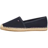 Tommy Hilfiger Damen Espadrilles Flag Canvas mit Logo, Blau (Space Blue), 38