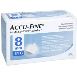 ACCU FINE Sterile Nadeln f.Insulinpens 8 100 St