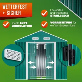 Gardebruk Gerätehaus 1,32 x 1,96 m Grün