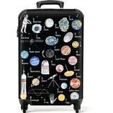 noboringsuitcases Kinderkoffer Alphabet 4-Rollen Cabin 55 cm / 36 l bunt