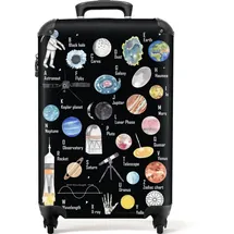 noboringsuitcases Kinderkoffer Alphabet 4-Rollen Cabin 55 cm / 36 l bunt