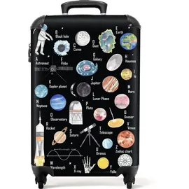 noboringsuitcases Kinderkoffer Alphabet 4-Rollen Cabin 55 cm / 36 l bunt