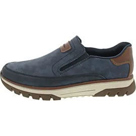 Rieker Slip-Ons Herren Blau/Cognac 43
