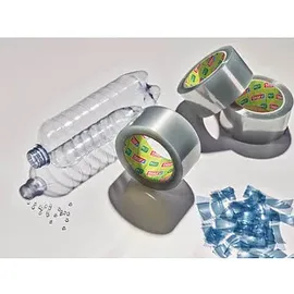 Tesa Packband ECO Ultra Strong ecoLogo & transparentes Kunststoff-Packband mit extra starker Haftkraft - umweltfreundliches Klebeband, lösemittelfrei hergestellt - 66 m x 50 mm