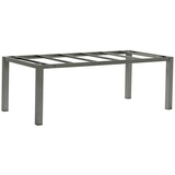 Zebra Süd Gartentischgestell, Grau, Metall, 210x74x100 cm, Gartenmöbel, Gartentische, Gartentische