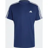 Adidas Train Essentials 3-Streifen Training T-Shirt Dark Blue / White L