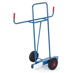 Plattenkarre 1076, Luftreifen, Tragkraft 350kg - blau