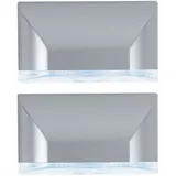 ETC Shop Wandleuchte Batteriebetrieben Bewegungsmelder LED Treppenbeleuchtung Batterie Nachtlicht Schrankbeleuchtung Led Bewegungssensor, zum Kleben oder Schrauben, Bxh 8,1 x 4,6cm, 2er Set