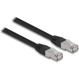 DeLock RJ45 Netzwerkkabel Cat.6A S/FTP PE Outdoor 15 m schwarz