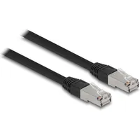 DeLock RJ45 Netzwerkkabel Cat.6A S/FTP PE Outdoor 15 m schwarz