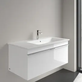 Villeroy & Boch Venticello Möbel-Waschtisch 4134R1RW 100x50cm, stone white C-plus, mit Hahnloch, mit Überlauf, rechts