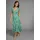 LAURA SCOTT Sommerkleid mit Alloverdruck & leicht gerafften Flügel-Ärmeln grün 38