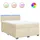 vidaXL Boxspringbett 140 x 200 cm Creme