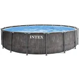 Intex Greywood Prism Frame Pool Set 549 x 122 cm inkl. Filterpumpe