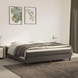 vidaXL Boxspringbettgestell 180 x 200 cm Dunkelgrau