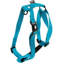 Hundegeschirr KOMFORT blau/türkis XL