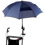 MPB Pieper Rollatorschirm 99 blau mit reflektierendem Rand