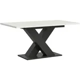 inn.furn Esstisch weiß und grau Küchentisch 150 - 190 cm ausziehbar Home-X