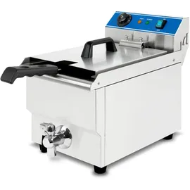 Vertes Friteuse aus Edelstahl 16 Liter Fassungsvermögen,50-200°c