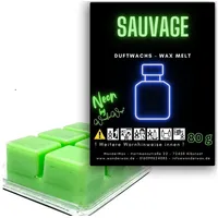 WonderWax Duftwachs WonderWax® Neon Duftwachs 6 Würfel, (Sauvage), Duftrichtung: Savage