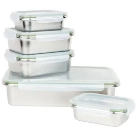 Homeware Edelstahl-Vorratsdosen-Set 5-tlg.