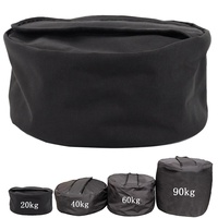 YZBBSH Training Sandbag, 20kg-90kg Heavy Duty Adjustable Oxford Clot Sandbag Nylon 1000D, für Training, Fitness und Gewichtheben (No Sand Inside),20kg