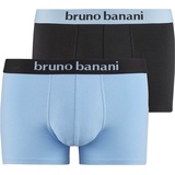 bruno banani Herren 2er Pack Flowing (2er-Pack), mit kontrastfarbenem Bündchen, blau