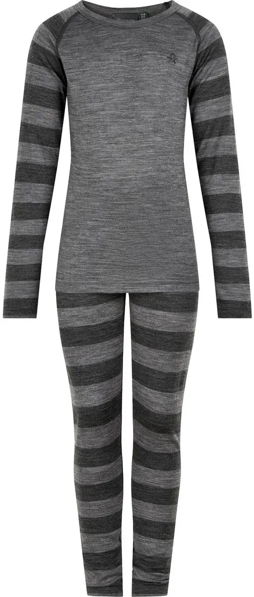 Color Kids Ski Underwear Merinowool Base Layer 5819 light grey melange (130) 80