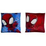 SpiderMan Spidey Style Dekokissen 38 x 38 cm Blau