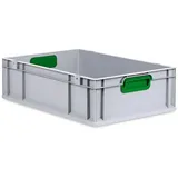 Proregal Eurobox Nextgen Color HxBxT 17 x 40 x 60 cm 34 Liter Griffe Grün Geschlossen Glatter Boden Eurobehälter Transportbox