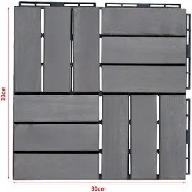 casa.pro Terrassenfliesen Alliste 10er Set 0,9 m2