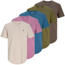 JACK & JONES Jprblabrody TEE SS CREW NECK 5PK Mp Noos