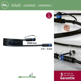 Paulmann Plug & Shine Kabel 2m Lampen-Verbindungskabel