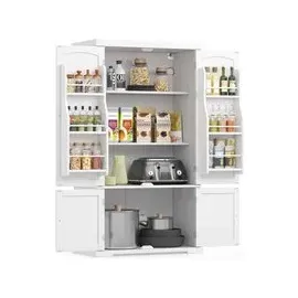 VASAGLE Küchenschrank 40 x 76 x 135,8 cm Weiß