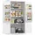 VASAGLE Küchenschrank 40 x 76 x 135,8 cm Weiß