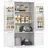 VASAGLE Küchenschrank 40 x 76 x 135,8 cm Weiß
