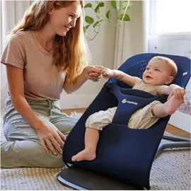 Ergobaby Evolve Bouncer, Babywippe für Neugeborene Midnight Blue
