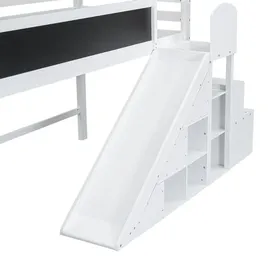 XDOVET Kinderbett Multifunktional 90 x 200 cm weiß