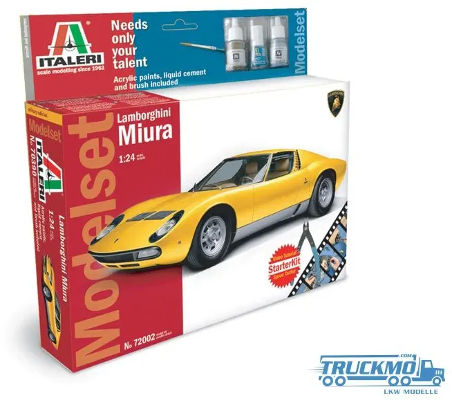 Italeri Lamborghini Miura Modellset Starter Kit 72002
